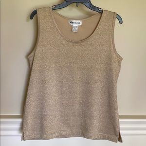 Bob Mackie Gold Shimmer Tank